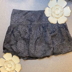 Bebe Black Mini Bubble Skirt Size Medium